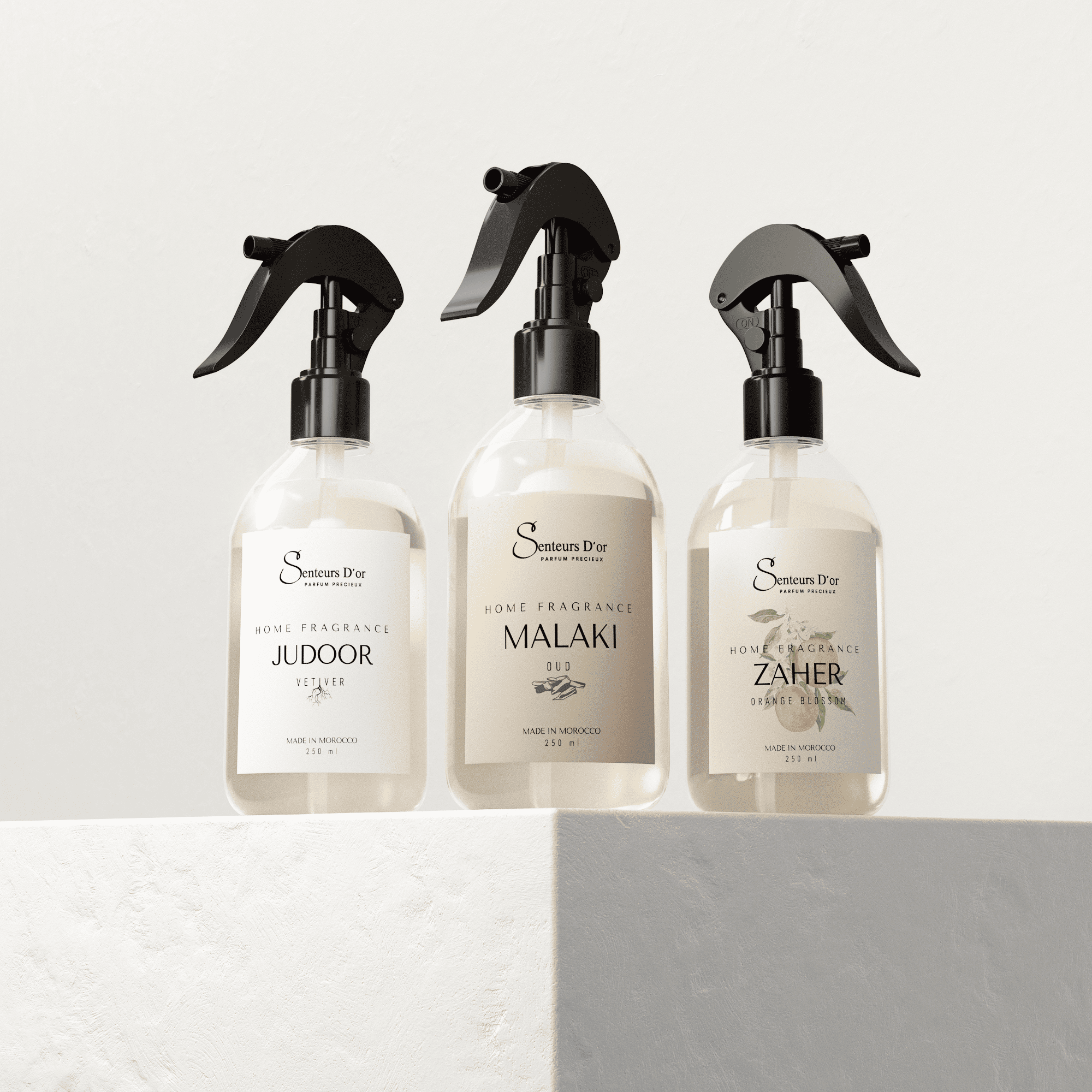 Coffret Trio Spray Maison Zaher Malaki Oud Judoor – parfums 200 ml – Senteurs d’Or