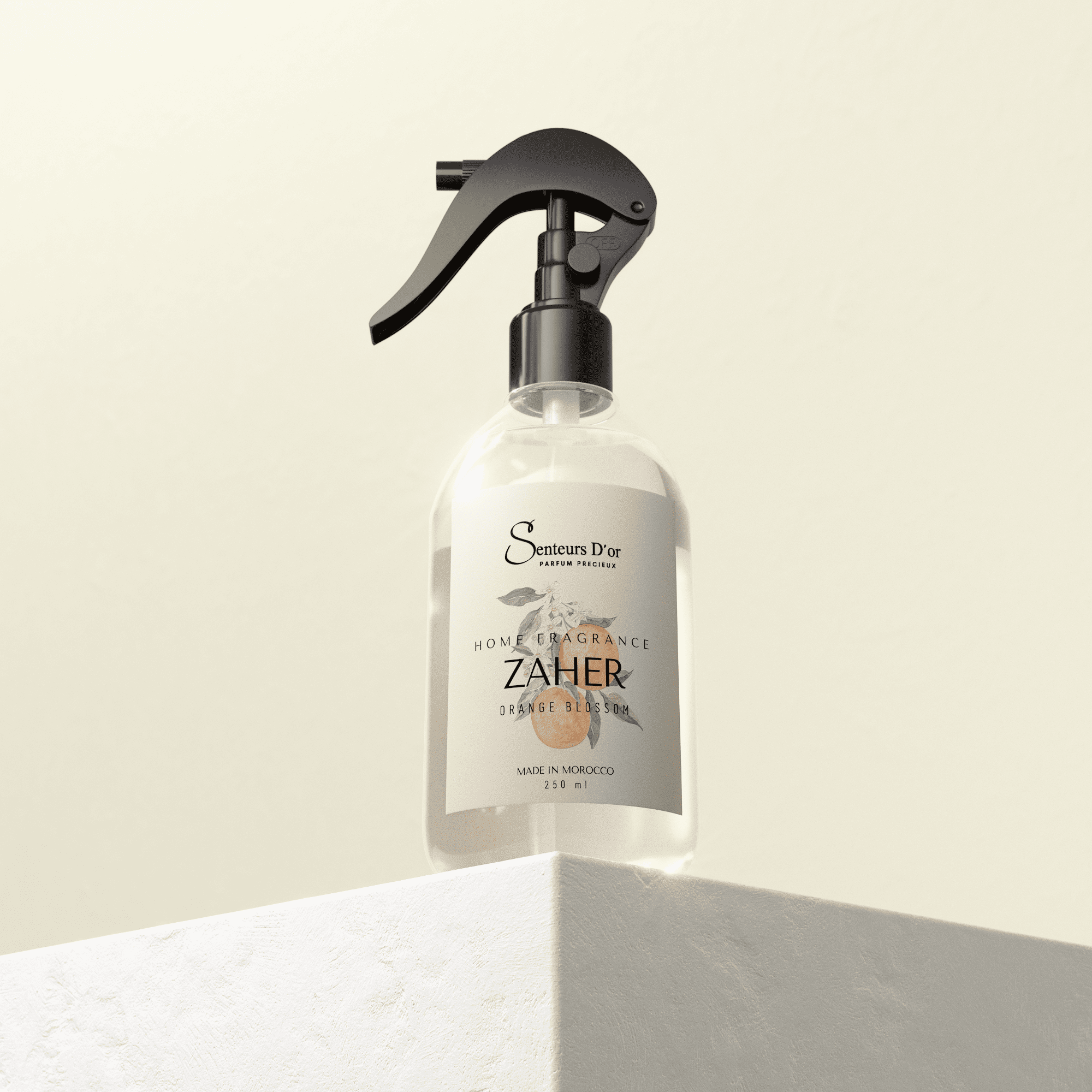 Spray ZAHER – parfum maison Fleur d’Oranger 200 ml – Senteurs d’Or