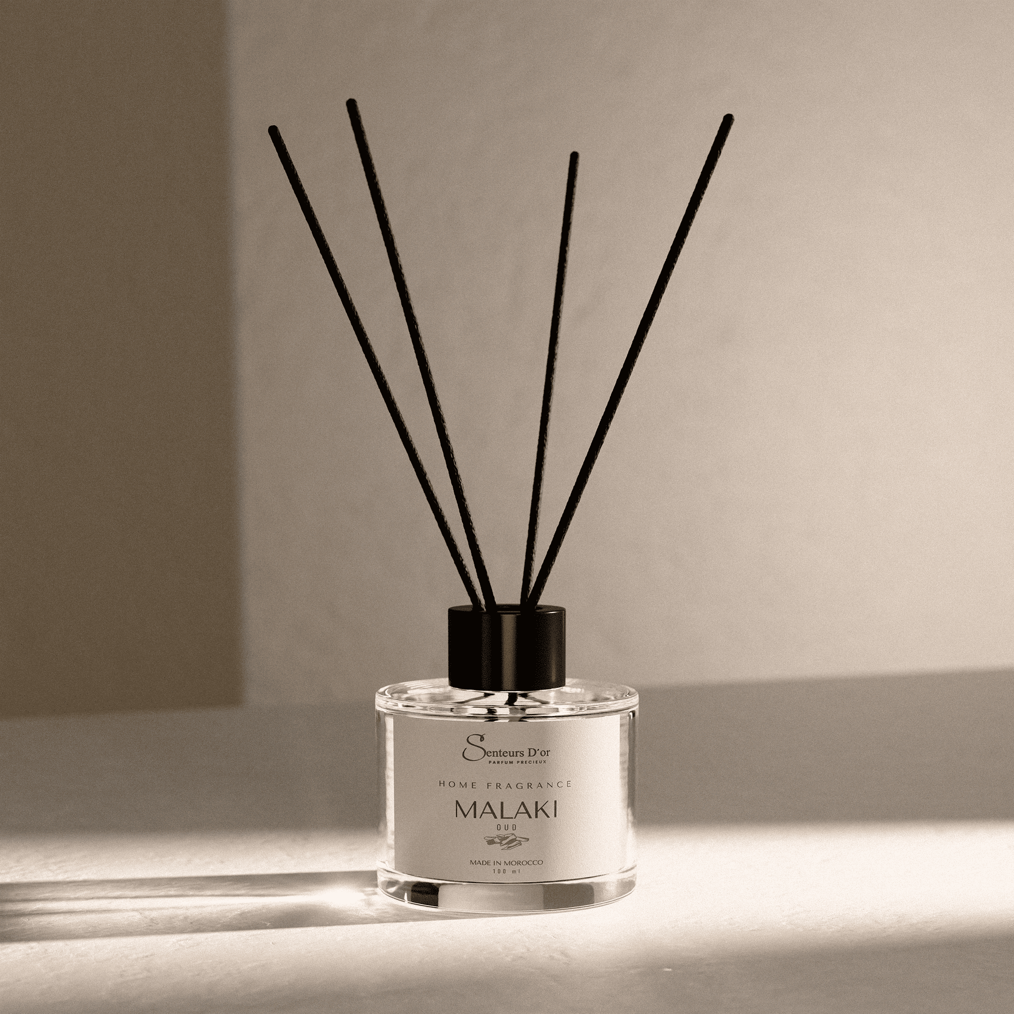 Diffuseur MALAKI au Oud – parfum d’ambiance 100 ml – Senteurs d’Or